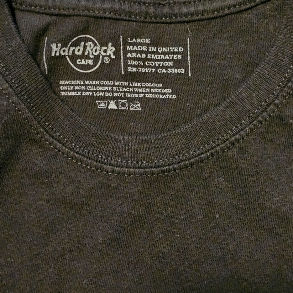 Men's Hard Rock T-Shirt in Large - Picture 3 of 4